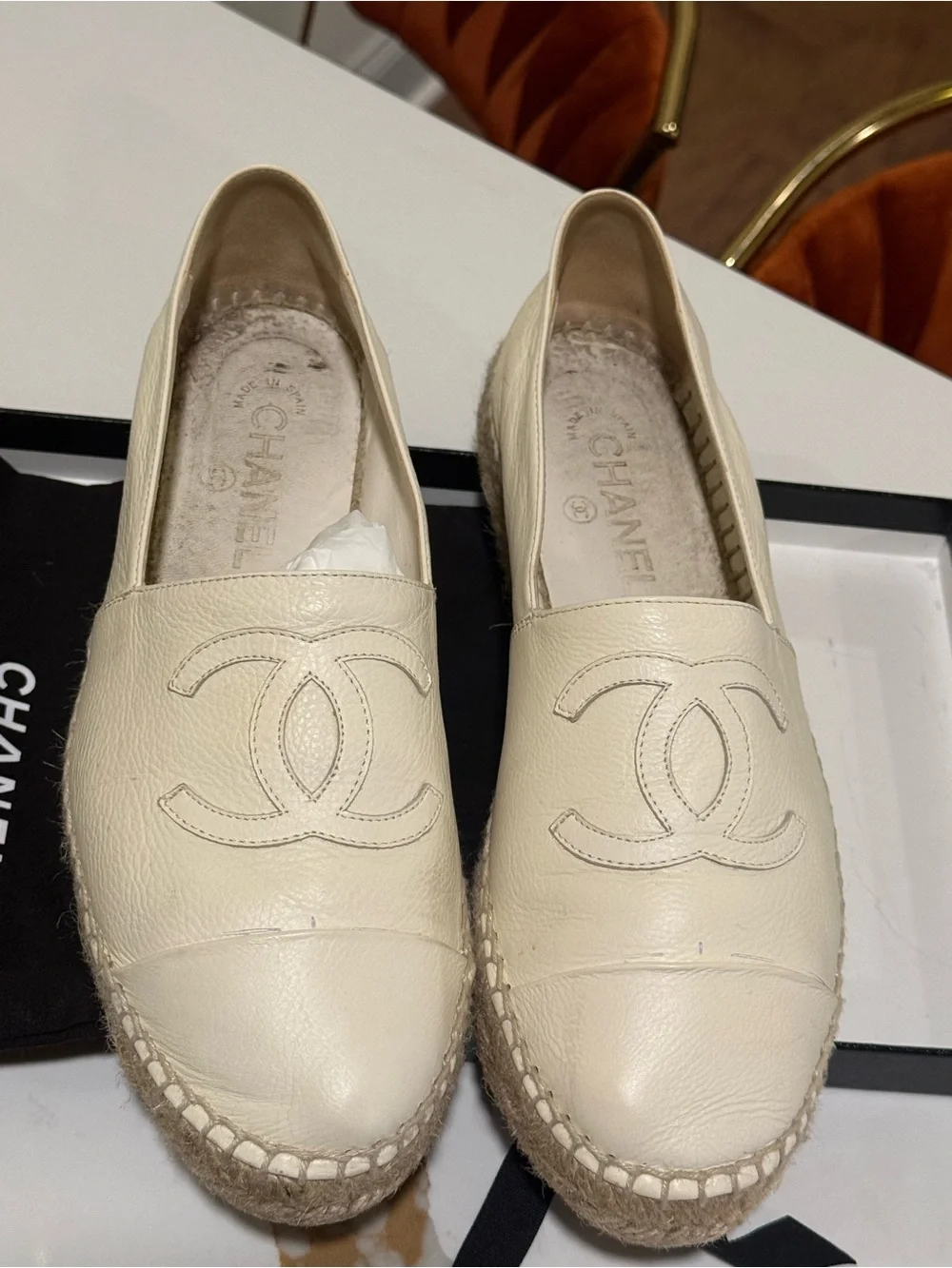 CHANEL authentic leather